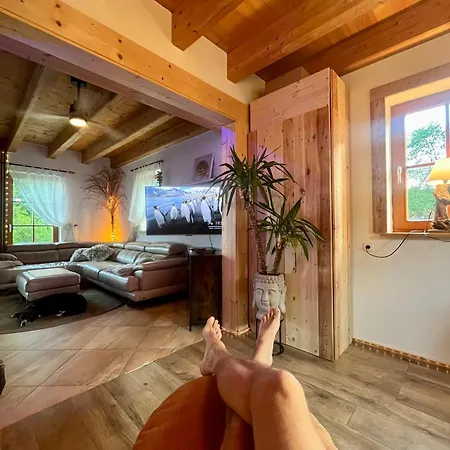 Horská chata Ladolcevital Im Tiroler Holzhaus Mit Talblick